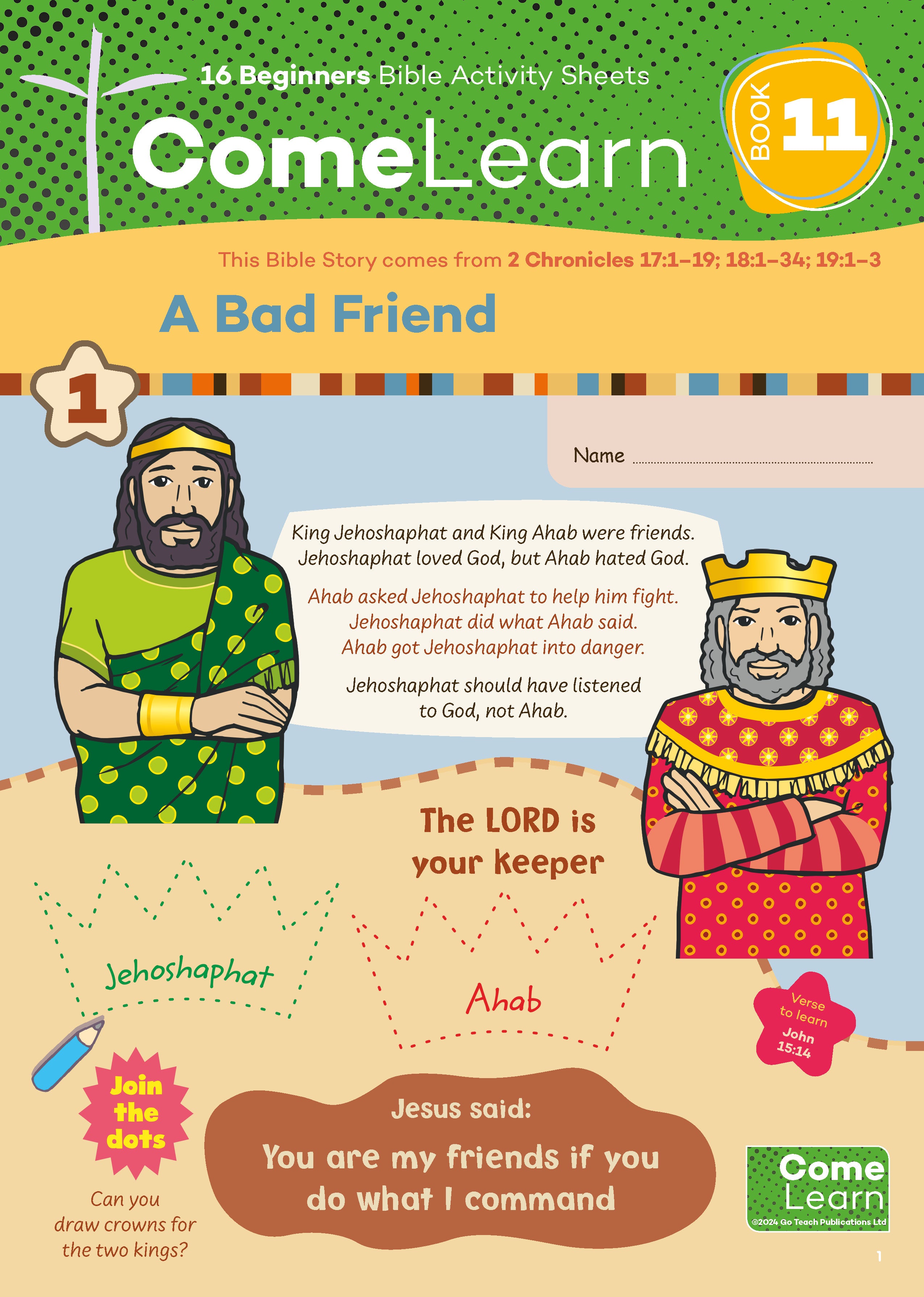 Book 11 - Beginners - Activity Sheets