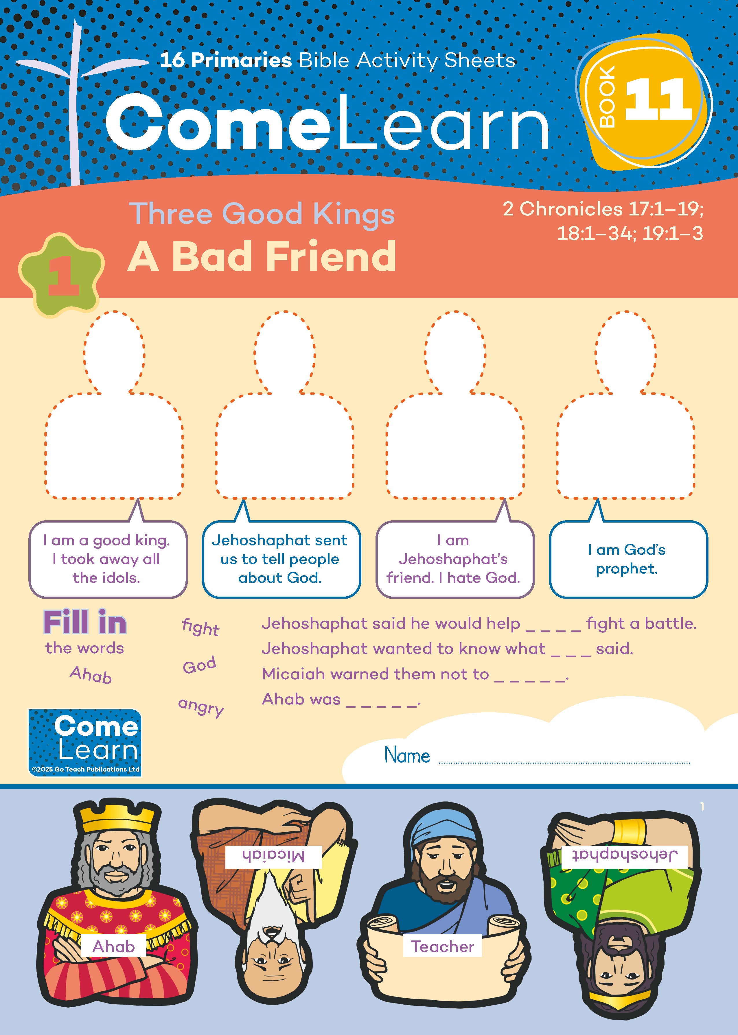 Book 11  - Primaries - Activity Sheets