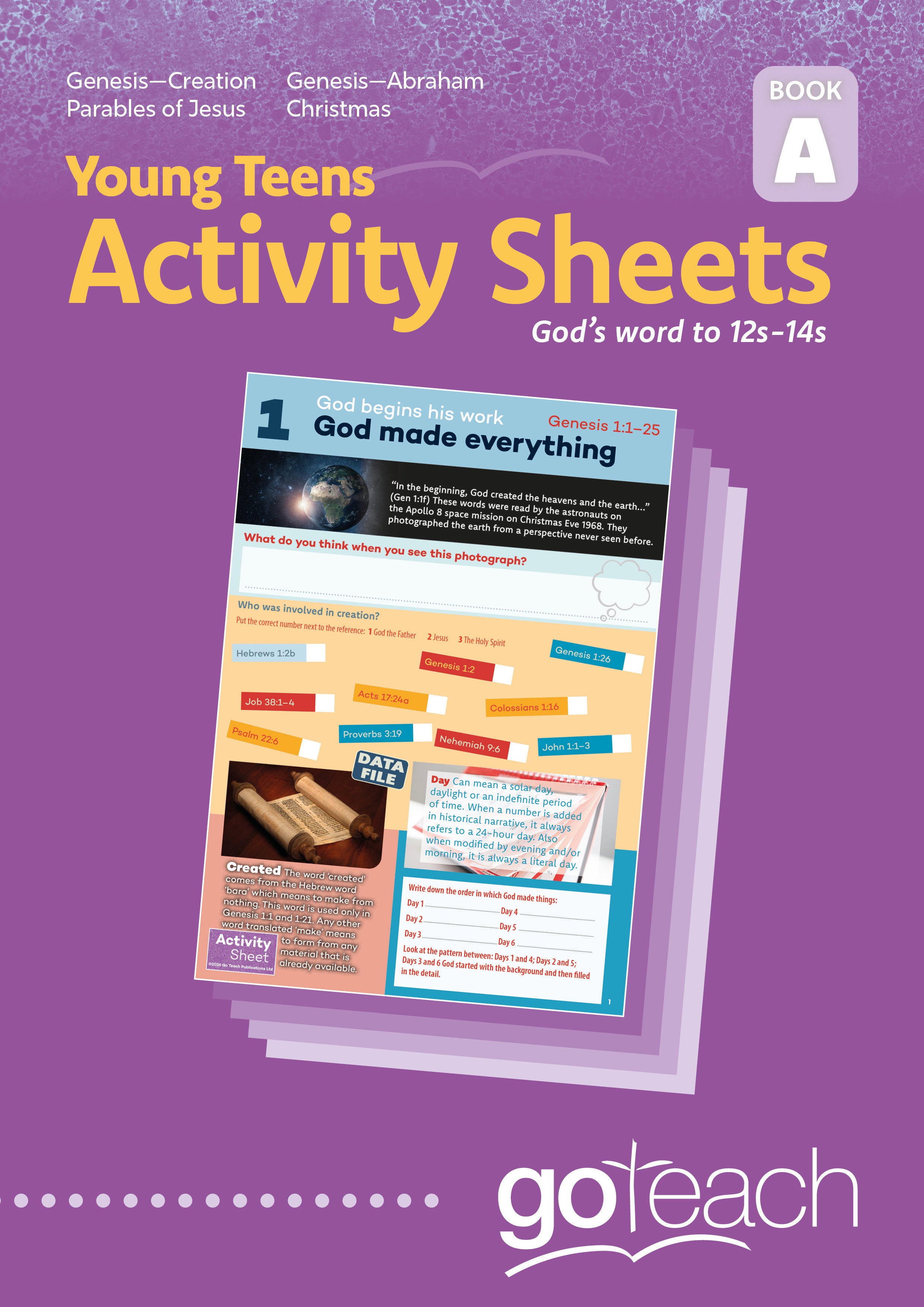 Book A - Young Teens - Activity Sheets