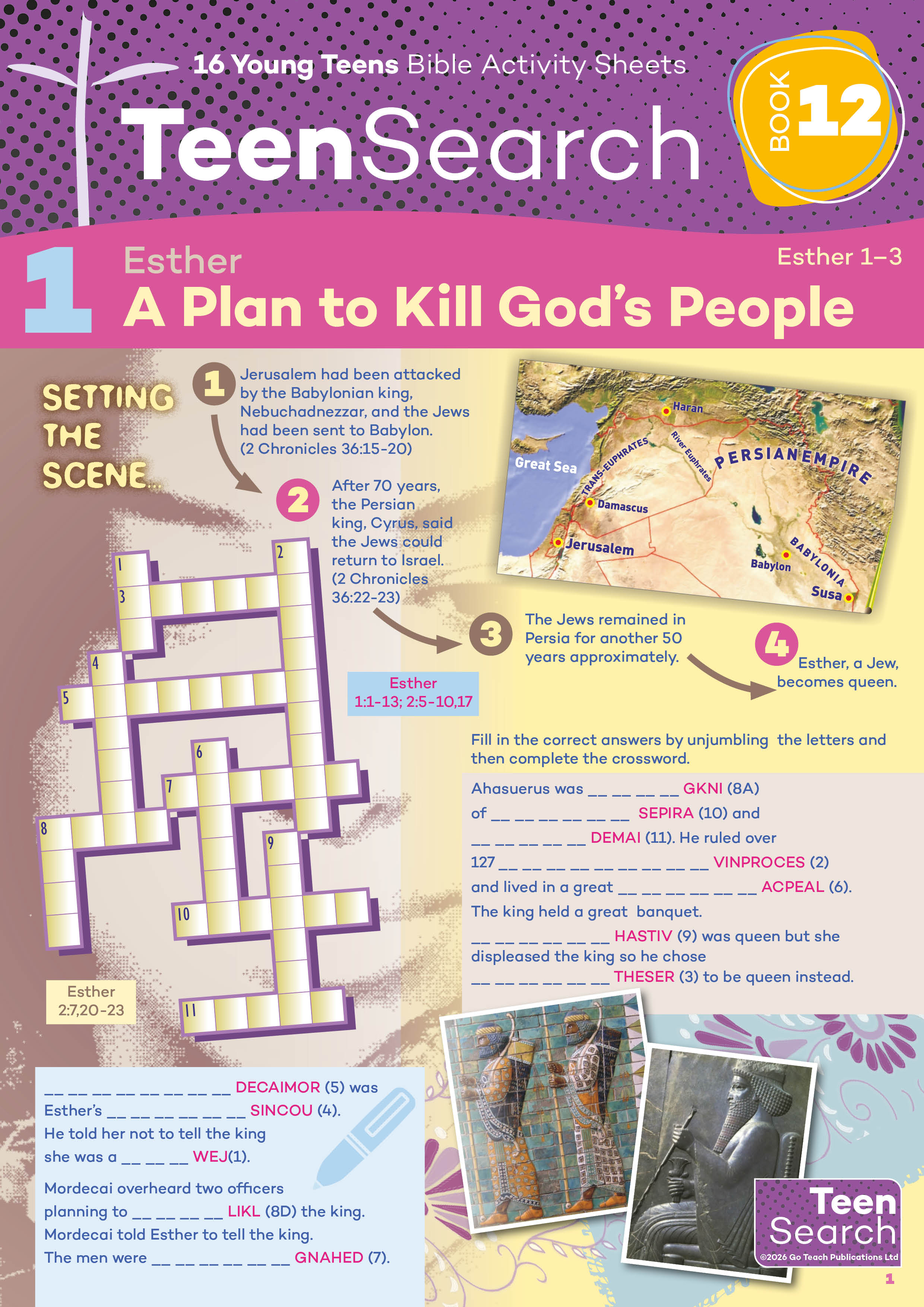 Book 12 - Young Teens - Activity Sheets