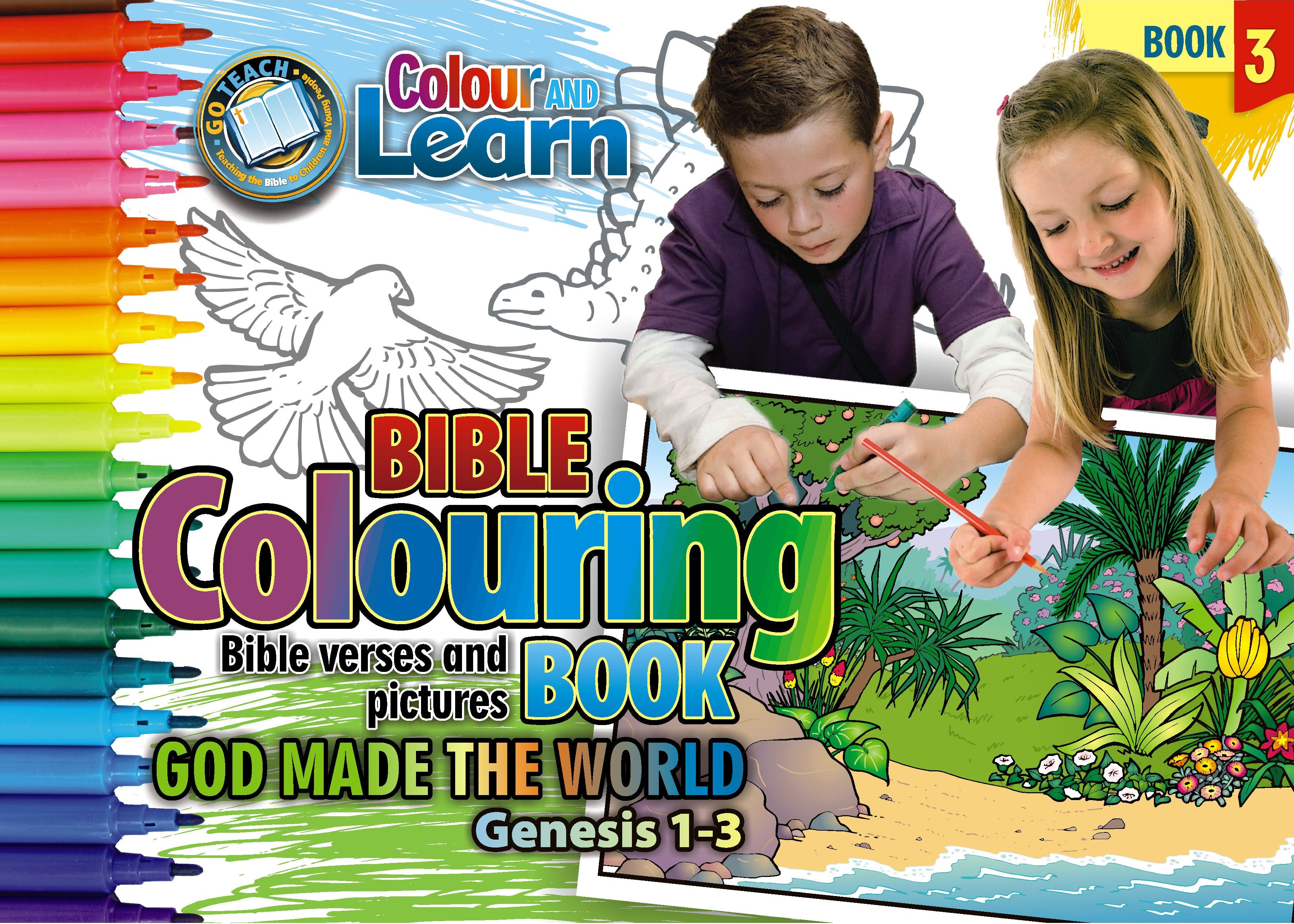 Colour & Learn 3 - God Made The World - Colouring Book