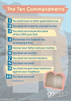 Ten Commandments - A2 Poster – Go Teach Publications